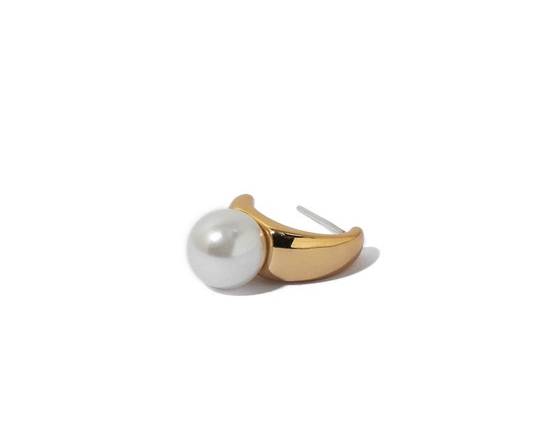 Luv Echo Jewelry Simple Pearl Ear Studs