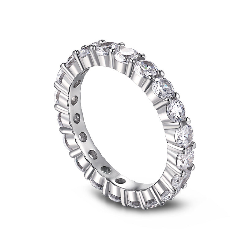 925 Silver Christy Band - Classic and Elegant Jewelry with a Sparkly Finish by LuvEcho