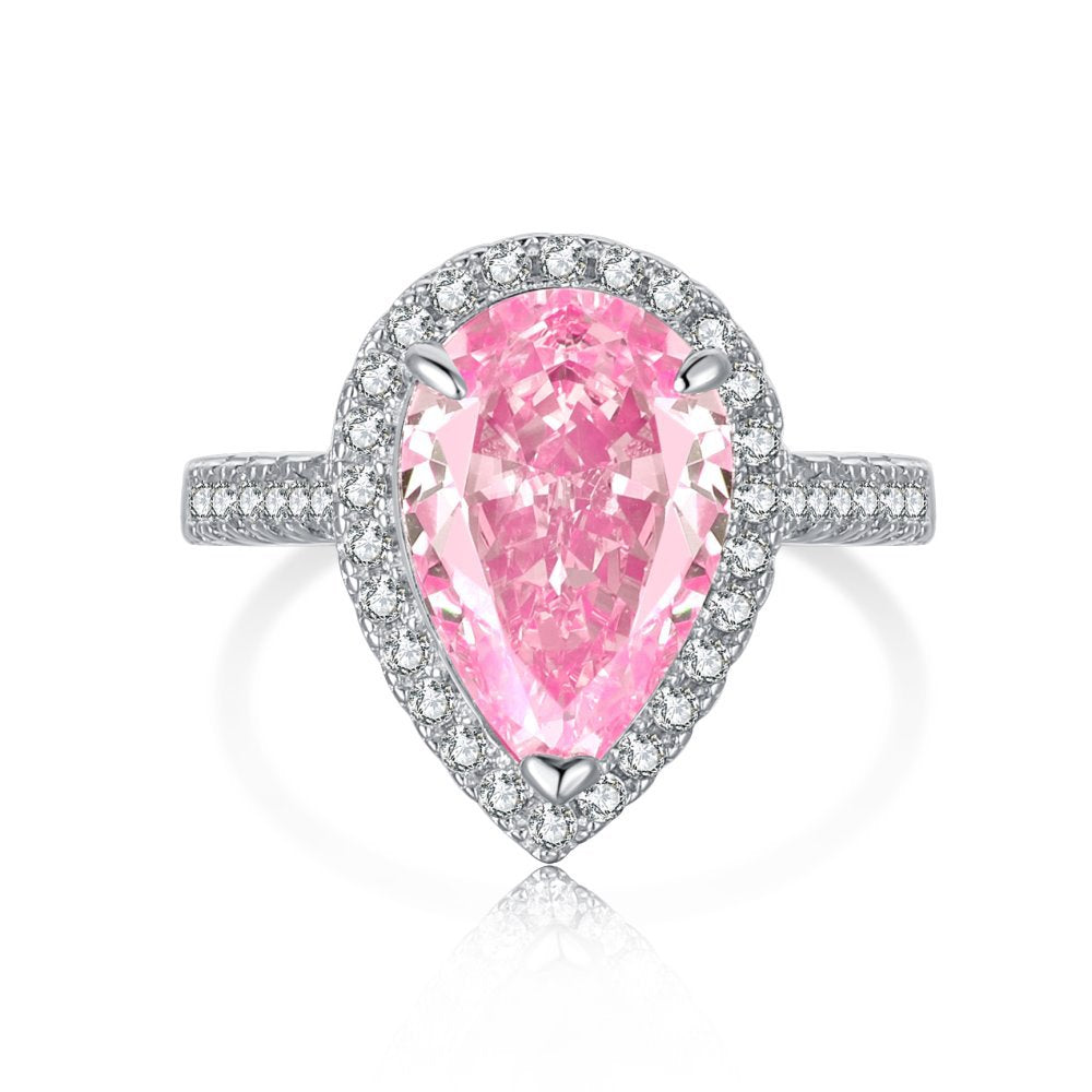 Intricate Detailing of Sienna Ring - Sterling Silver Beauty - Radiant Design with Pink Gemstone