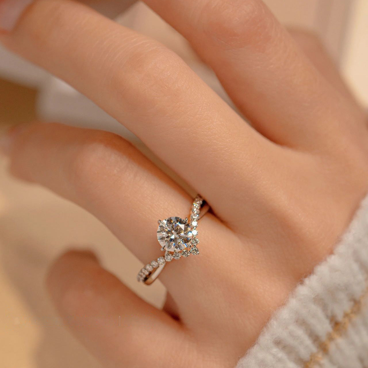 Melody Ring - Crown Diamond Ring to Crown Your Love | LuvEcho Jewelry