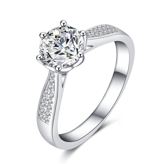 Serenity Ring Sparkling Zirconia by LuvEcho Jewelry.