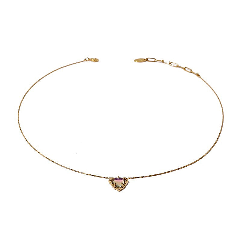 Chloe Streamer Heart Necklace - Elegance in Motion - Elegant Jewelry