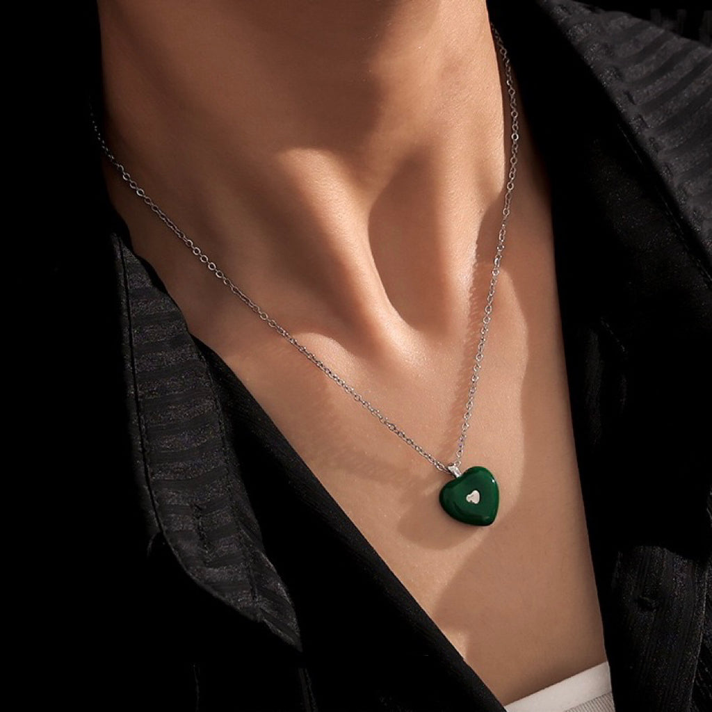 Side view highlighting the craftsmanship of Kenzie Love Pendant Necklace - LuvEcho Jewelry