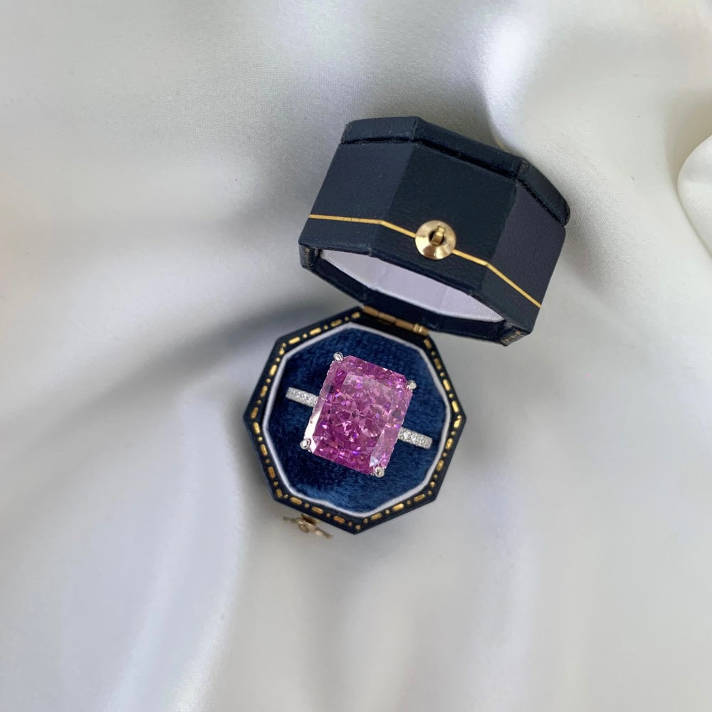 Purple Square Gemstone in Kimber Ring - Vibrant and Chic - LuvEcho Jewelry