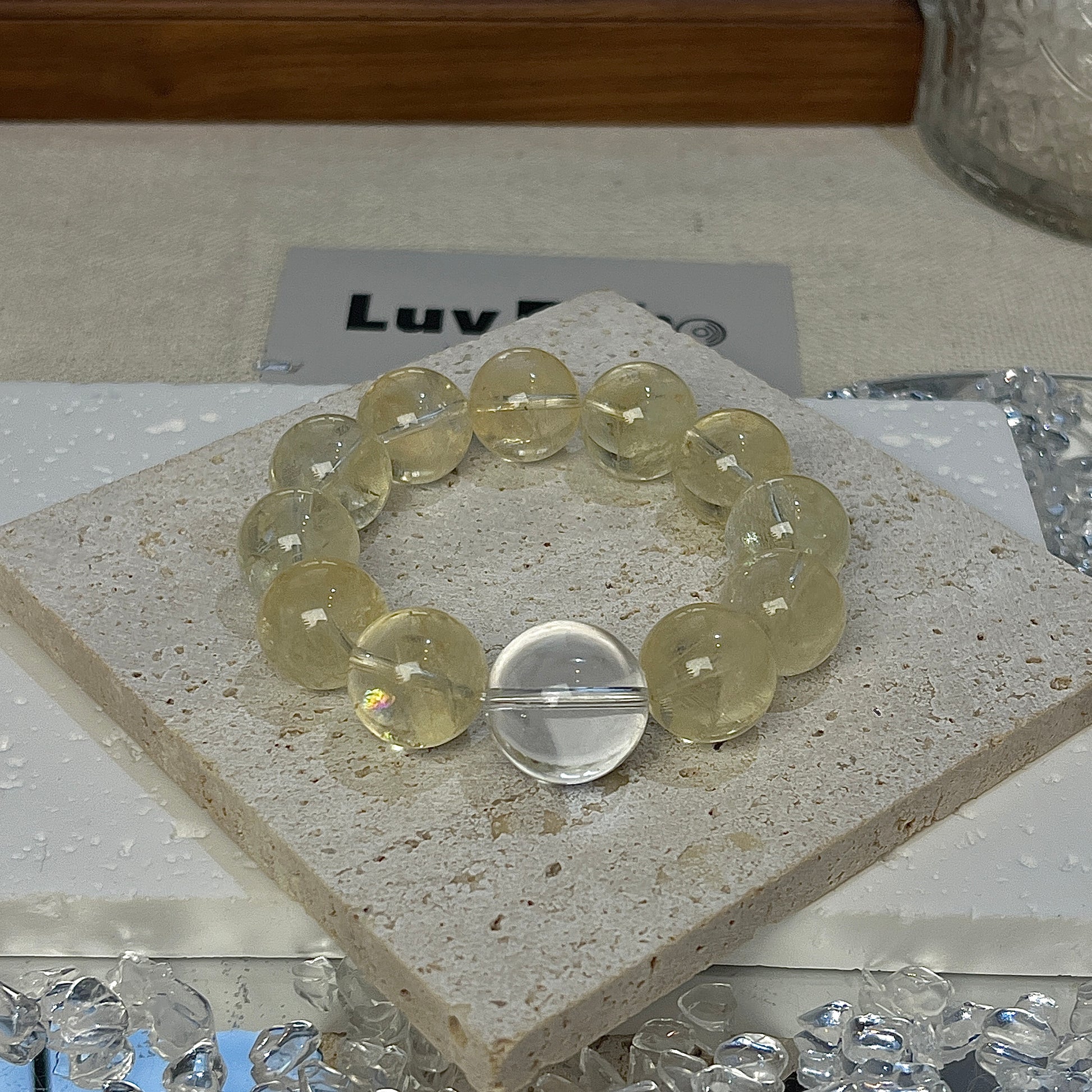 LuvEcho Jewelry's Abundance Joy Bracelet, ideal for enhancing manifestation powers and promoting clarity.