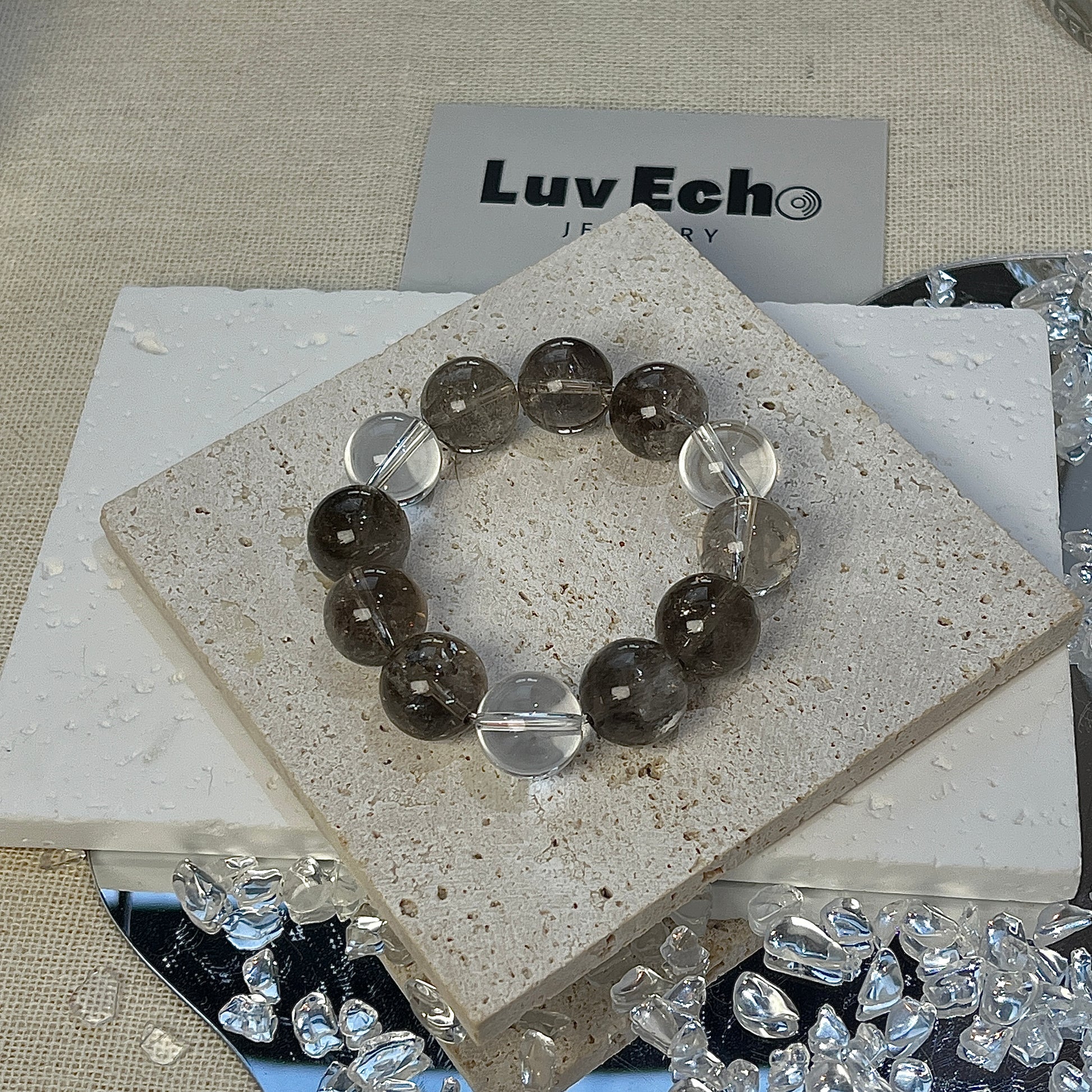 LuvEcho Jewelry Transcendent Balance Bracelet, a stylish accessory for nurturing inner peace and resilience.