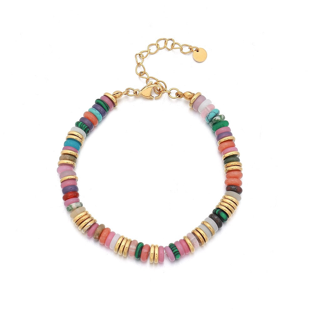 Natural Stone Beads in Colorful Design | Molly bracelet | LuvEcho Jewelry