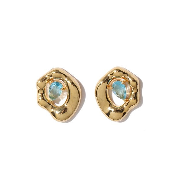 Penelope Waterdrop Zircon Earrings - A Stylish Accessory by LuvEcho Jewelry