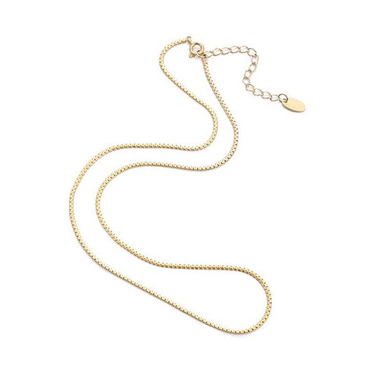 Thin Stackable Snake Chain Necklace by LuvEcho Jewelry