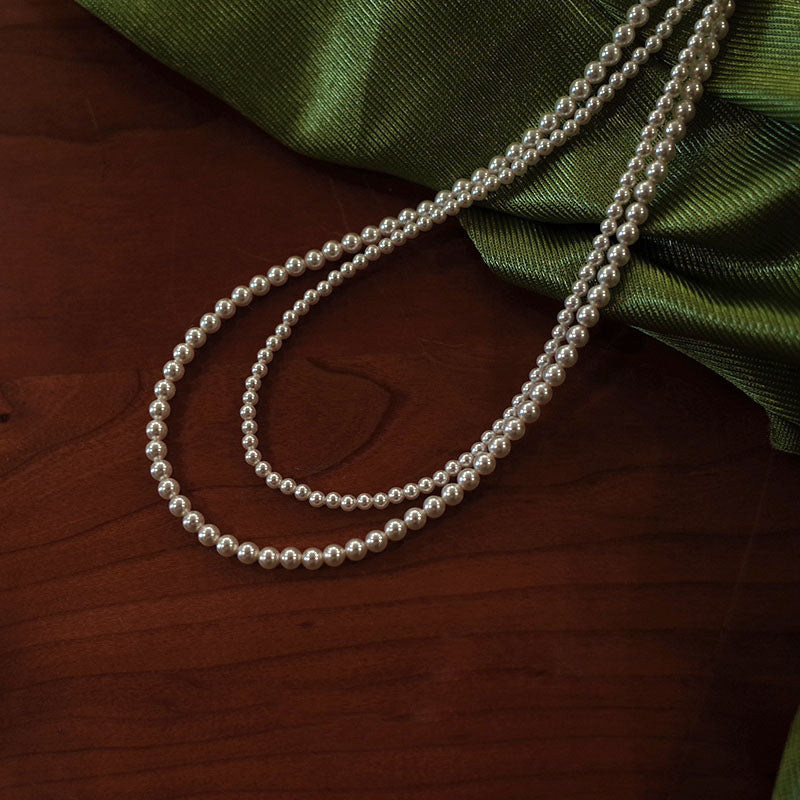 Claire Elegant White Pearl Necklace - Timeless Elegance - Lustrous Pearl Necklace