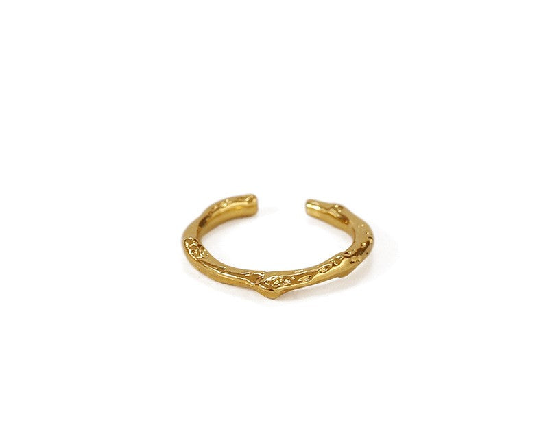 Luv Echo Jewelry - Simple Designable Brass Wire Lines Wrapped Layered Stackable Open-Loop Rings